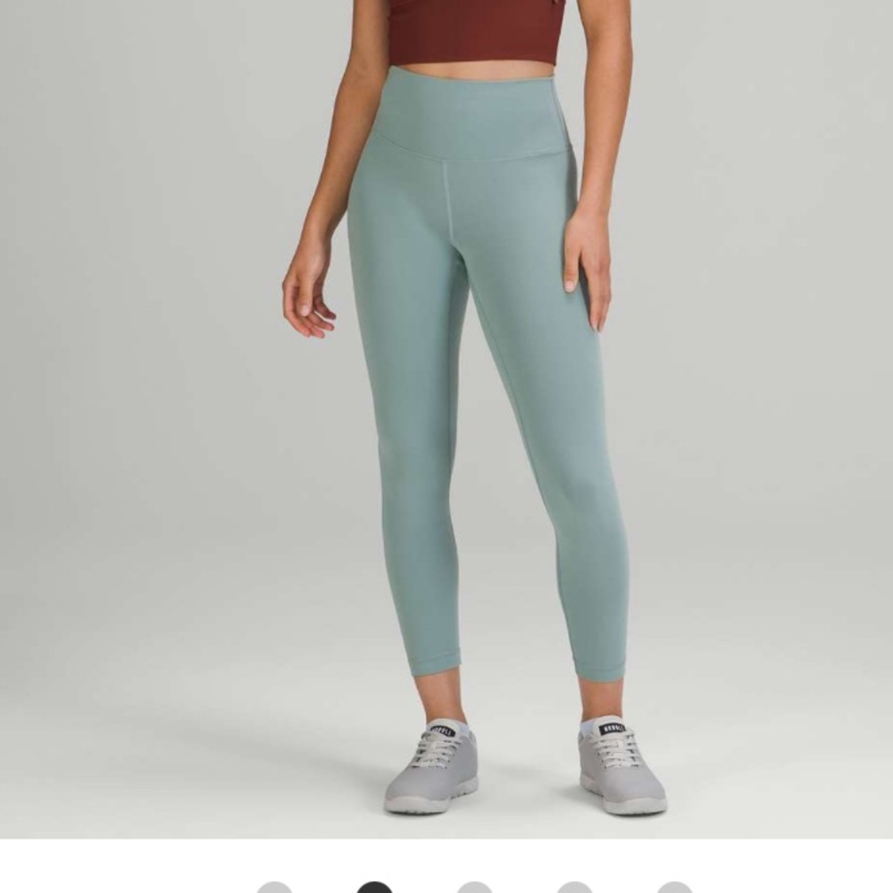 Lululemon Wunder Train Leggings. Misty Glade. 23 inch.